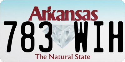 AR license plate 783WIH