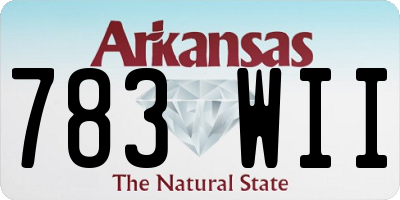 AR license plate 783WII