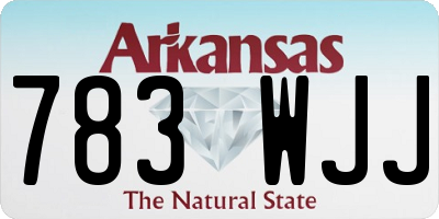 AR license plate 783WJJ