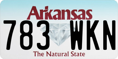 AR license plate 783WKN