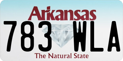 AR license plate 783WLA