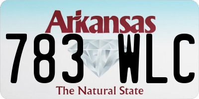 AR license plate 783WLC