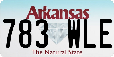 AR license plate 783WLE