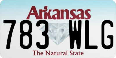 AR license plate 783WLG
