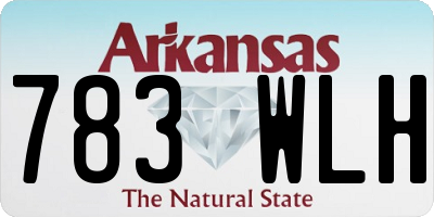 AR license plate 783WLH