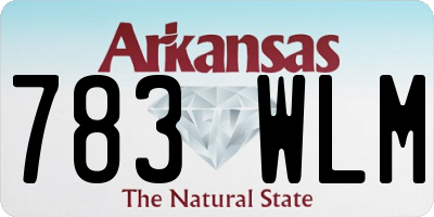 AR license plate 783WLM