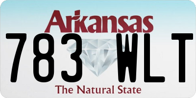 AR license plate 783WLT