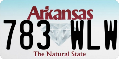 AR license plate 783WLW
