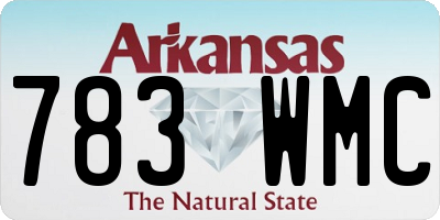 AR license plate 783WMC