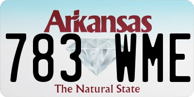 AR license plate 783WME
