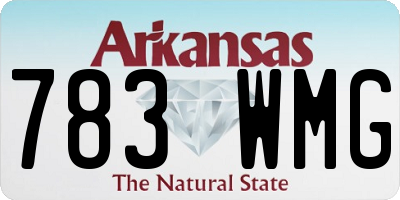 AR license plate 783WMG