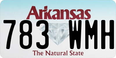 AR license plate 783WMH