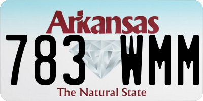 AR license plate 783WMM