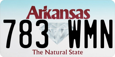 AR license plate 783WMN