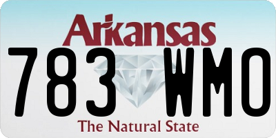 AR license plate 783WMO