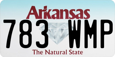 AR license plate 783WMP