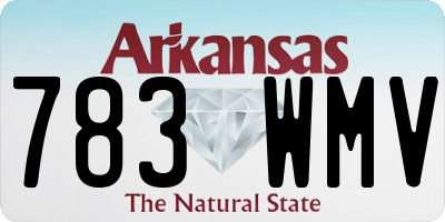 AR license plate 783WMV