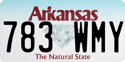 AR license plate 783WMY