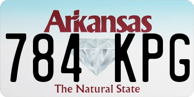 AR license plate 784KPG