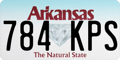 AR license plate 784KPS