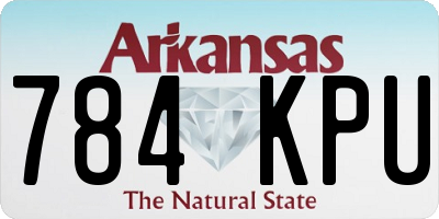 AR license plate 784KPU