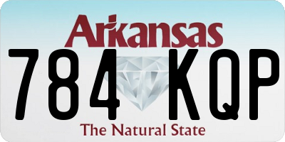 AR license plate 784KQP