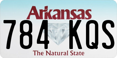 AR license plate 784KQS
