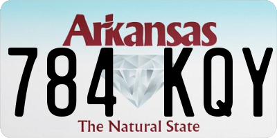 AR license plate 784KQY