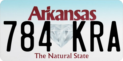 AR license plate 784KRA