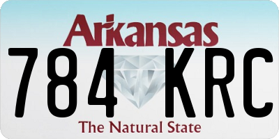 AR license plate 784KRC
