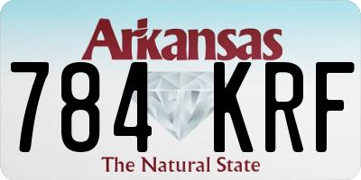 AR license plate 784KRF