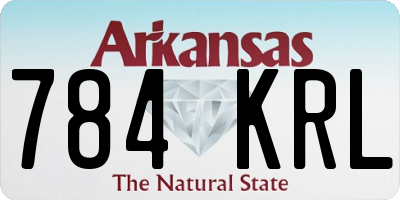 AR license plate 784KRL