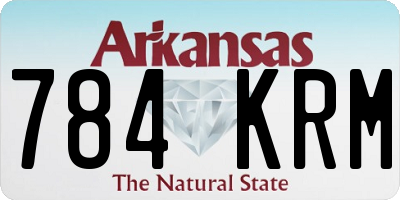 AR license plate 784KRM