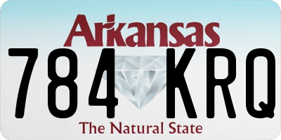 AR license plate 784KRQ