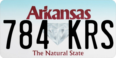 AR license plate 784KRS