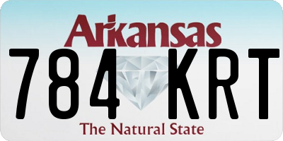 AR license plate 784KRT