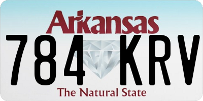 AR license plate 784KRV