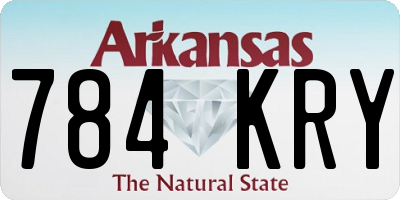 AR license plate 784KRY