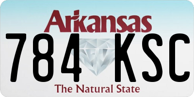 AR license plate 784KSC