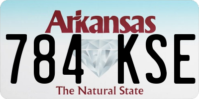 AR license plate 784KSE