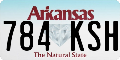 AR license plate 784KSH