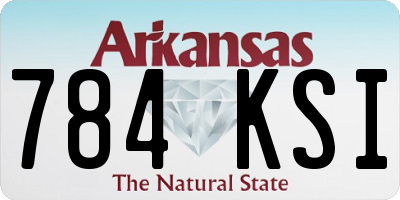AR license plate 784KSI