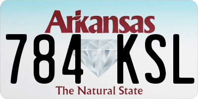 AR license plate 784KSL