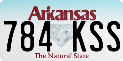 AR license plate 784KSS