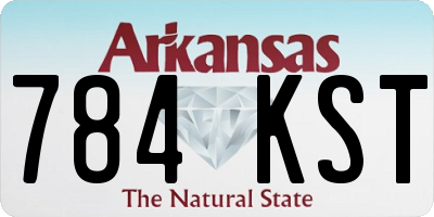 AR license plate 784KST