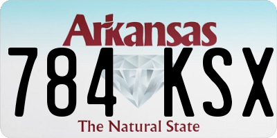 AR license plate 784KSX
