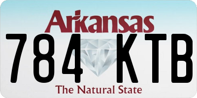 AR license plate 784KTB