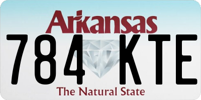 AR license plate 784KTE