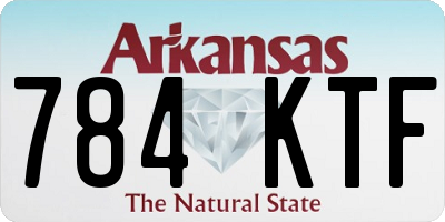 AR license plate 784KTF