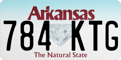AR license plate 784KTG